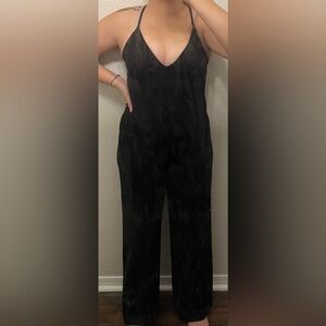 Black wide leg jumpsuit